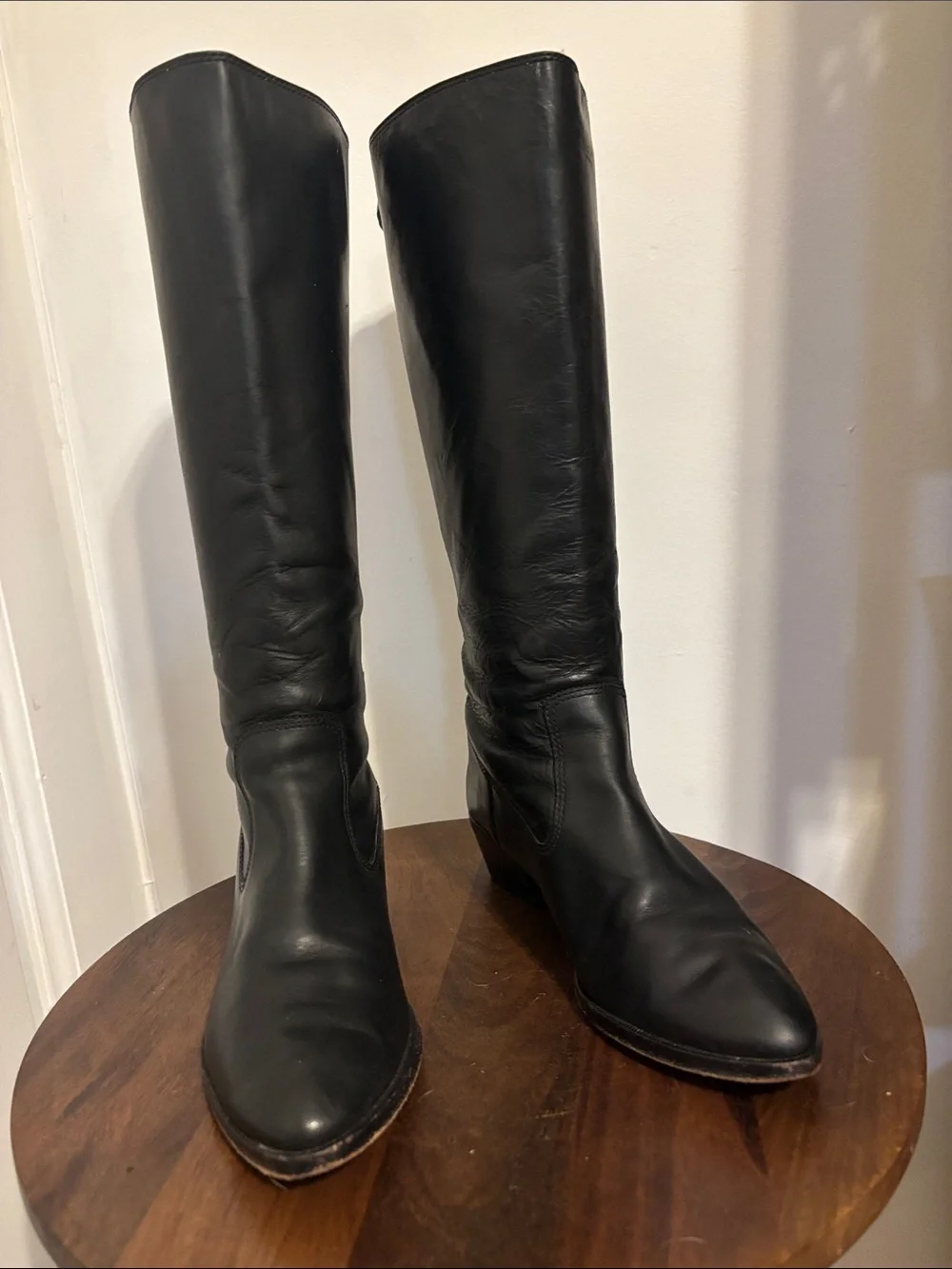 Frye leather zip
